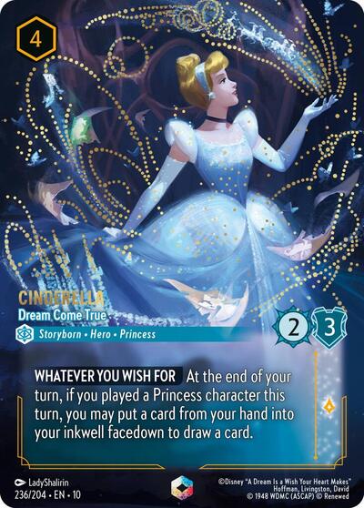 Cinderella - Dream Come True (Enchanted) (Whispers in the Well) Near Mint Holofoil