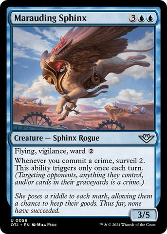 Marauding Sphinx (Outlaws of Thunder Junction) Near Mint