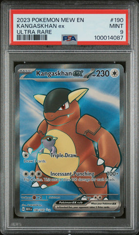 2023 POKEMON MEW EN-151 190 KANGASKHAN EX UR  PSA 9