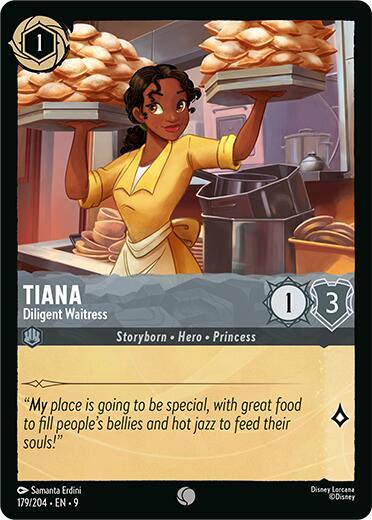Tiana - Diligent Waitress (Fabled) Near Mint Cold Foil
