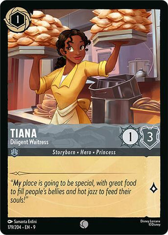 Tiana - Diligent Waitress (Fabled) Near Mint Cold Foil
