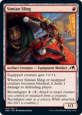 Simian Sling (Kamigawa: Neon Dynasty) Near Mint Foil