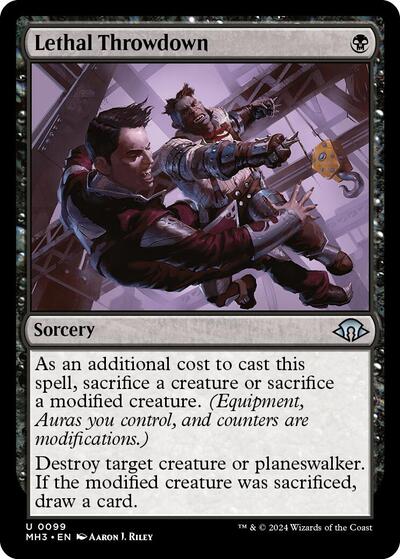 Lethal Throwdown (Modern Horizons 3) Near Mint Foil