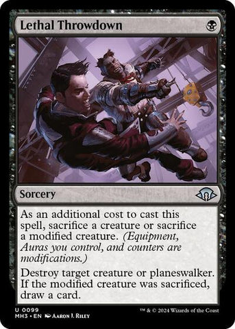 Lethal Throwdown (Modern Horizons 3) Near Mint Foil