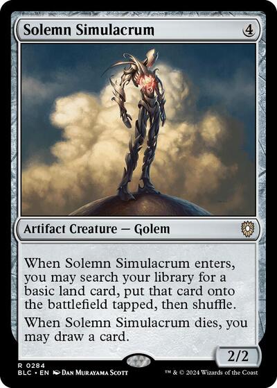 Solemn Simulacrum (Commander: Bloomburrow) Near Mint
