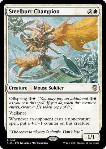 Steelburr Champion (Commander: Bloomburrow) Near Mint