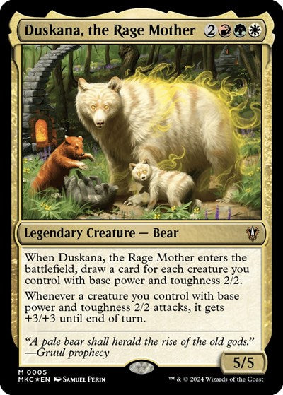 Duskana, the Rage Mother (Commander: Murders at Karlov Manor) Near Mint Foil