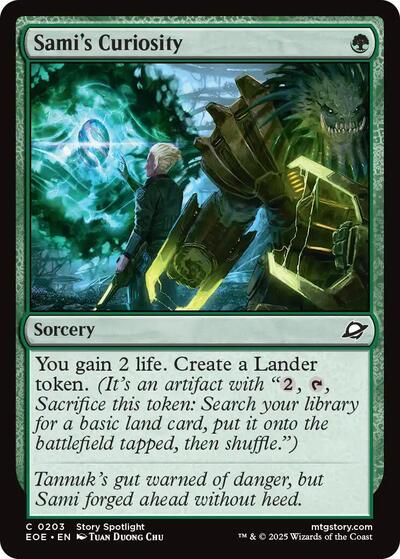 Sami's Curiosity (Edge of Eternities) Near Mint Foil