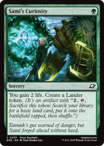 Sami's Curiosity (Edge of Eternities) Near Mint Foil