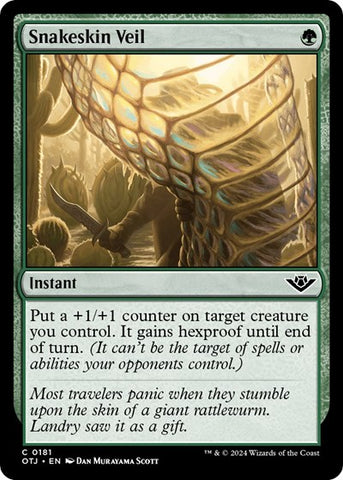 Snakeskin Veil (Outlaws of Thunder Junction) Near Mint Foil
