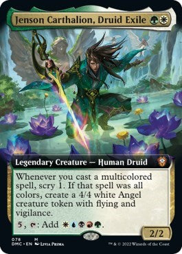 Jenson Carthalion, Druid Exile (Extended Art) (Commander: Dominaria United) Near Mint