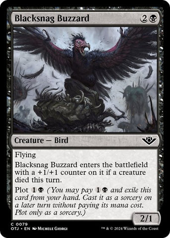 Blacksnag Buzzard (Outlaws of Thunder Junction) Near Mint Foil