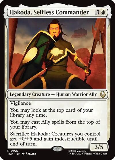 Hakoda, Selfless Commander (Avatar: The Last Airbender) Near Mint