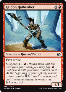 Keldon Halberdier (Iconic Masters) Near Mint Foil