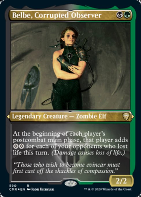 Belbe, Corrupted Observer (Foil Etched) (Commander Legends) Near Mint Foil