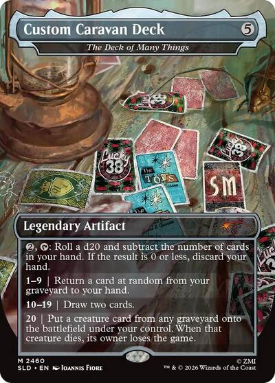 Custom Caravan Deck - The Deck of Many Things (Secret Lair) Near Mint Foil