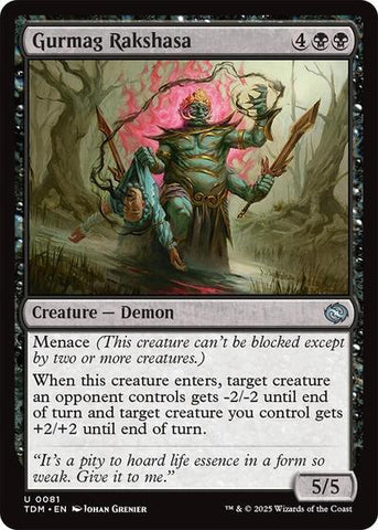 Gurmag Rakshasa (Tarkir: Dragonstorm) Near Mint Foil