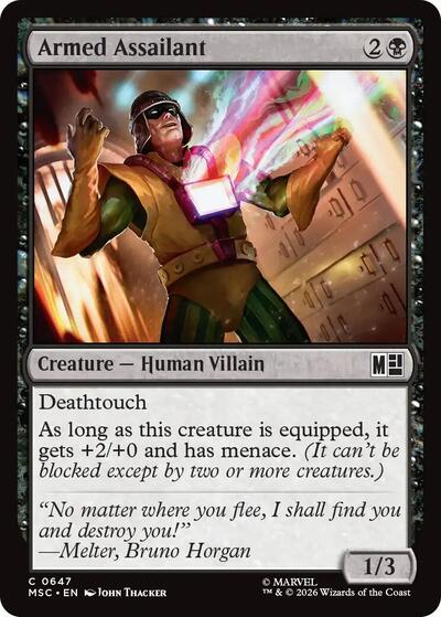 Armed Assailant (Commander: Marvel Super Heroes) Near Mint Foil