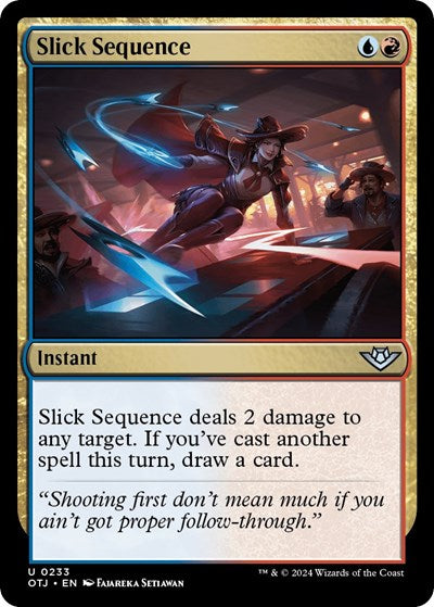 Slick Sequence (Outlaws of Thunder Junction) Near Mint Foil