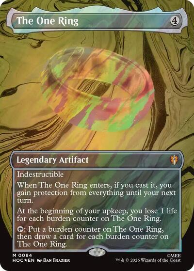 The One Ring (Borderless) (Surge Foil) (The Hobbit: Eternal-Legal) Near Mint Foil