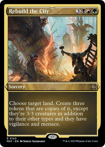 Rebuild the City (Foil Etched) (March of the Machine: The Aftermath) Near Mint Foil