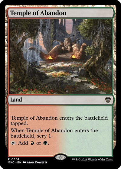 Temple of Abandon (Commander: Murders at Karlov Manor) Near Mint