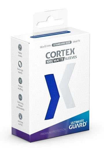 Cortex Sleeves Standard Size Matte Blue (100ct.) (Ultimate Guard) New