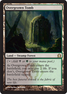 Overgrown Tomb (Return to Ravnica) Medium Play