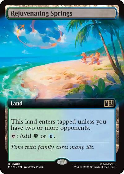 Rejuvenating Springs (Extended Art) (Commander: Marvel Super Heroes) Near Mint