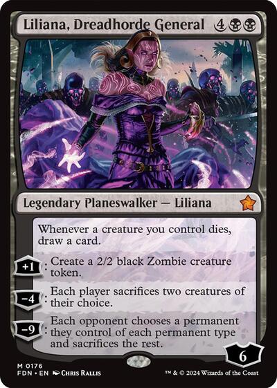 Liliana, Dreadhorde General (Foundations) Near Mint