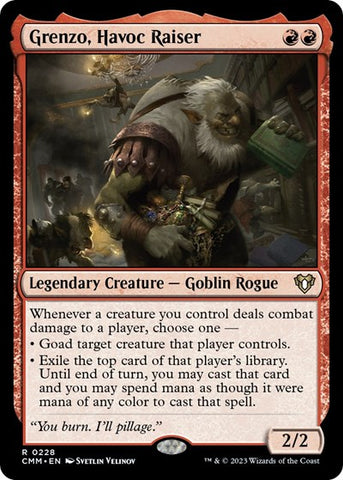 Grenzo, Havoc Raiser (Commander Masters) Near Mint