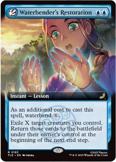 Waterbender's Restoration (Extended Art) (Avatar: The Last Airbender: Eternal-Legal) Near Mint