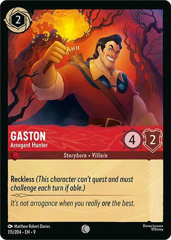 Gaston - Arrogant Hunter (Fabled) Near Mint Cold Foil