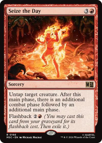 Seize the Day (Surge Foil) (Commander: Marvel Super Heroes) Near Mint Foil