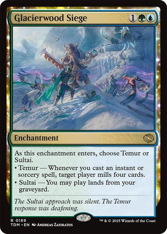 Glacierwood Siege (Tarkir: Dragonstorm) Near Mint Foil