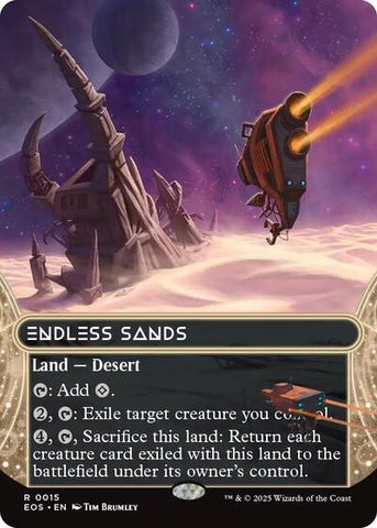 Endless Sands (0008) (Borderless) (Stellar Sights) Near Mint