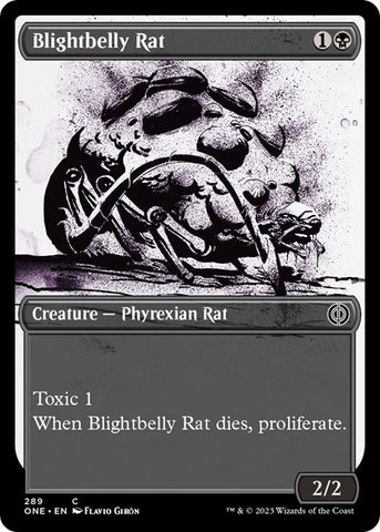 Blightbelly Rat (Showcase) (Phyrexia: All Will Be One) Near Mint Foil