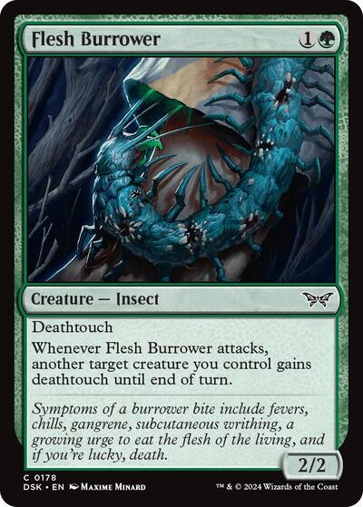 Flesh Burrower (Duskmourn: House of Horror) Near Mint Foil