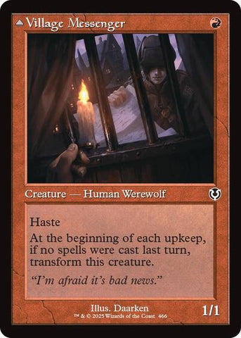 Village Messenger (Retro Frame) (Innistrad Remastered) Near Mint Foil