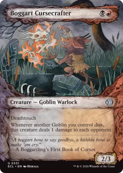 Boggart Cursecrafter (Showcase) (Lorwyn Eclipsed) Near Mint Foil