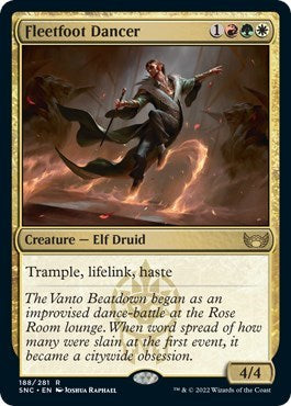 Fleetfoot Dancer (Streets of New Capenna) Light Play Foil