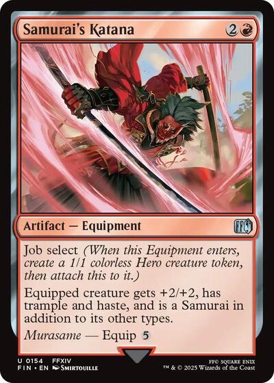 Samurai's Katana (Universes Beyond: FINAL FANTASY) Near Mint Foil