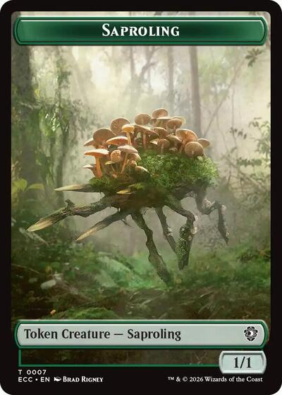 Saproling / The Monarch Double-Sided Token (Commander: Lorwyn Eclipsed) Near Mint