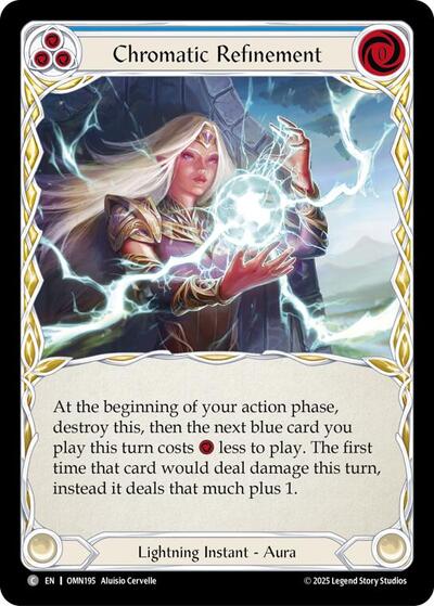 Chromatic Refinement (Blue) (Omens of the Third Age) Near Mint Foil