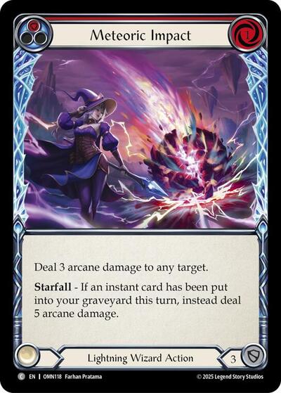Meteoric Impact (Red) (Omens of the Third Age) Near Mint Foil