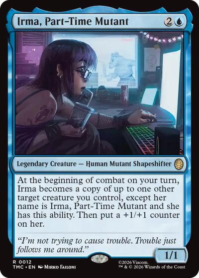 Irma, Part-Time Mutant (Commander: Teenage Mutant Ninja Turtles) Near Mint Foil