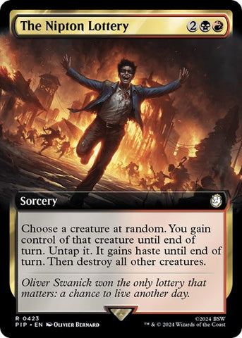 The Nipton Lottery (Extended Art) (Universes Beyond: Fallout) Near Mint Foil