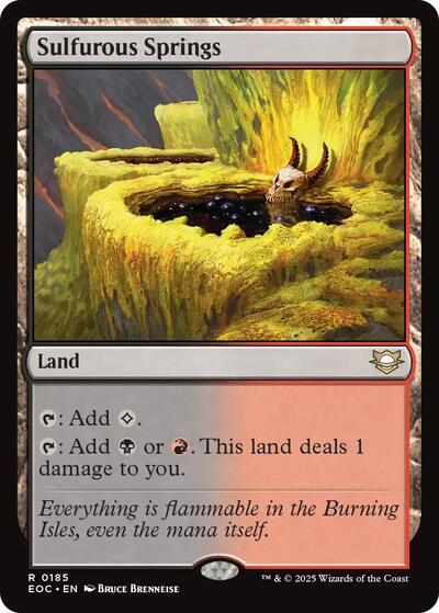 Sulfurous Springs (Commander: Edge of Eternities) Near Mint