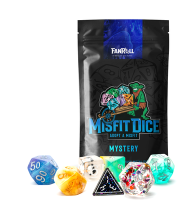 FanRoll: Mystery Misfit Resin Polyhedral Dice Set