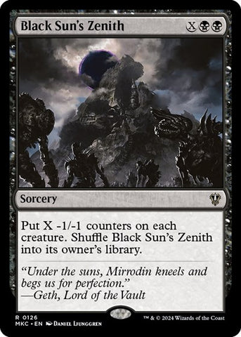 Black Sun's Zenith (Commander: Murders at Karlov Manor) Near Mint